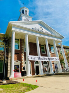 Image of Woodward School with Stuart Historic Homes Tour banner