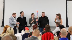 Spencer Welsh at Leadership Greater Kalamazoo cohort meeting